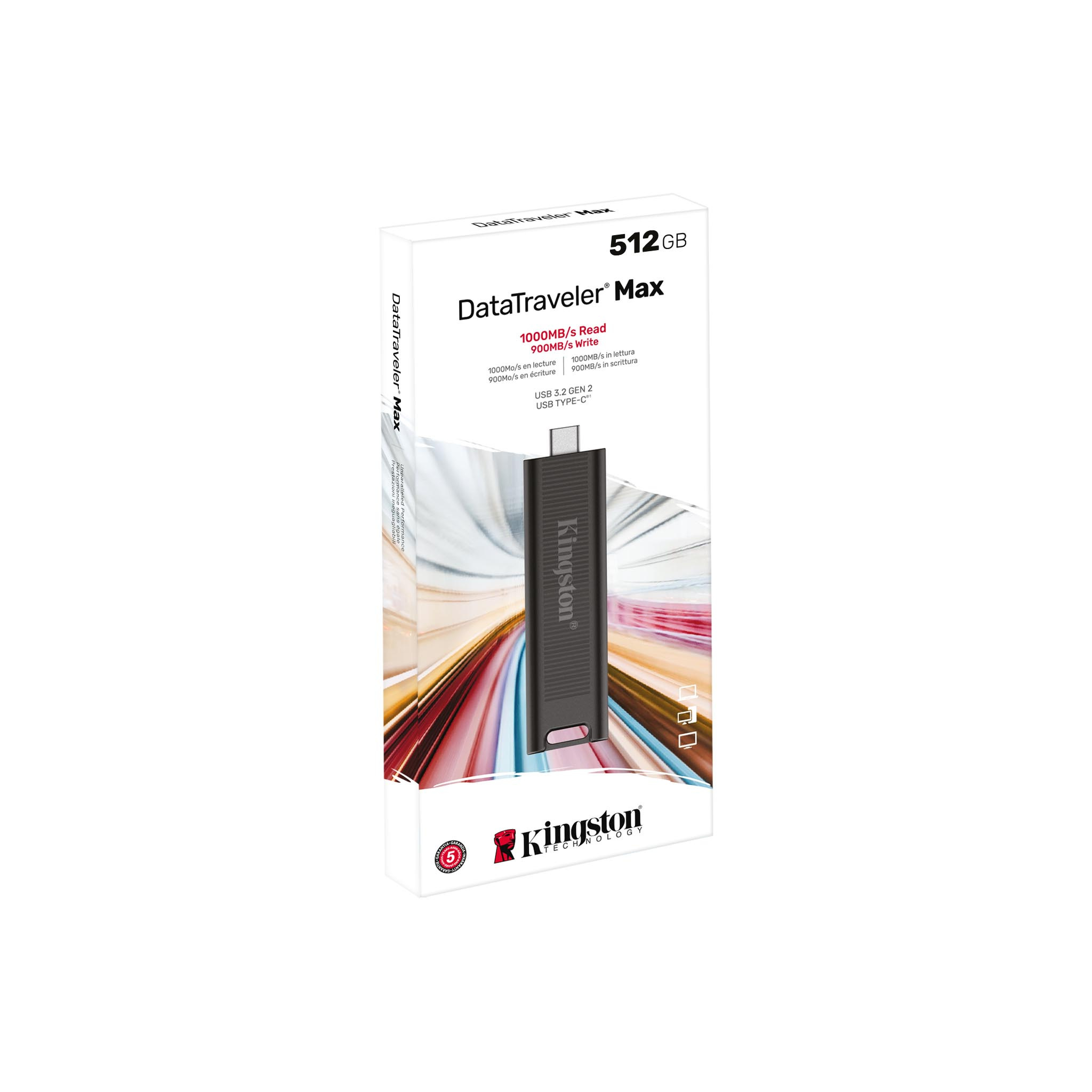 Pendrive Kingston 512GB USB 3.2 DataTraveler MAX DTMAX/512GB