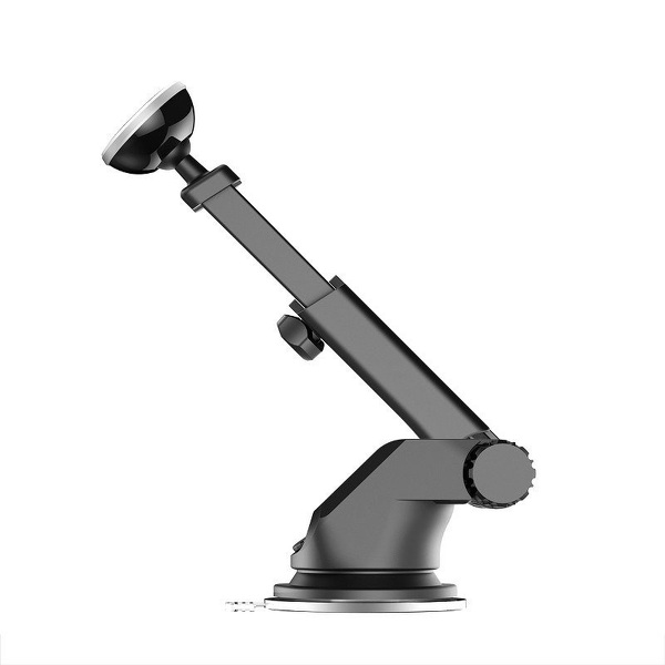Zdjęcie produktu: Samochodowy uchwyt magnetyczny do telefonu Baseus Solid Series teleskopowy na deskę rozdzielczą - srebrny (SULX-0S)