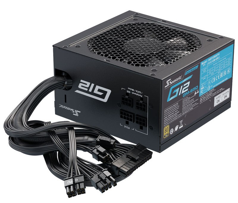 Zasilacz Seasonic G12-GM-650 80Plus Gold 650W Zasilacz Seasonic G12-GM-650 80Plus Gold 650W