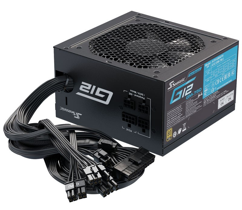 Zasilacz Seasonic G12-GM-750 80Plus Gold 750W Zasilacz Seasonic G12-GM-750 80Plus Gold 750W