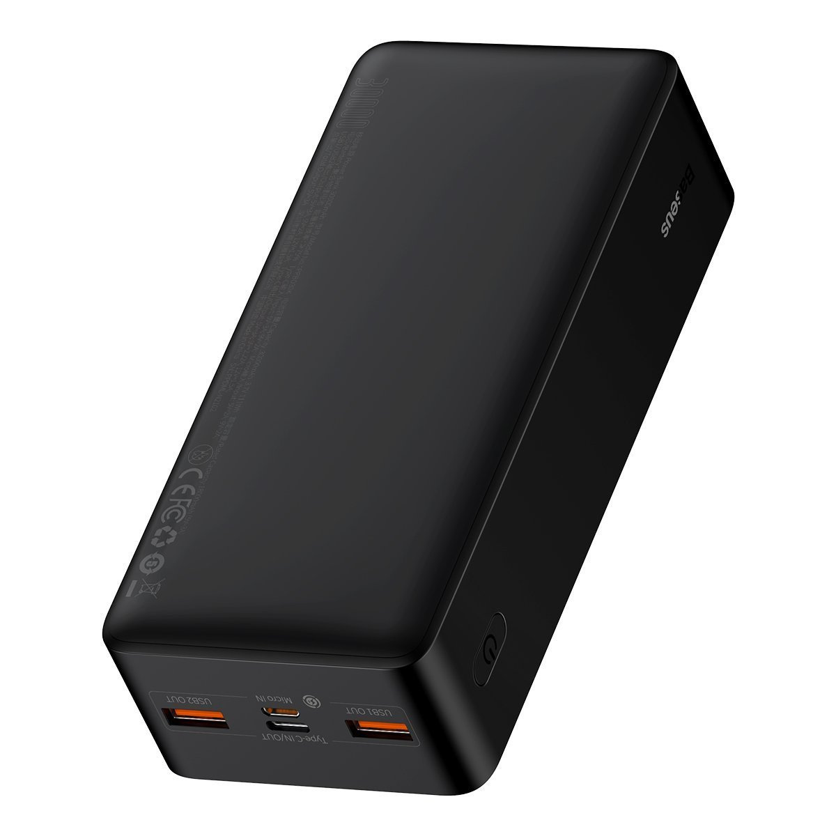 Powerbank Baseus Bipow 30000mAh, 2xUSB, USB TYP-C, 20W - czarny (PPDML-N01)