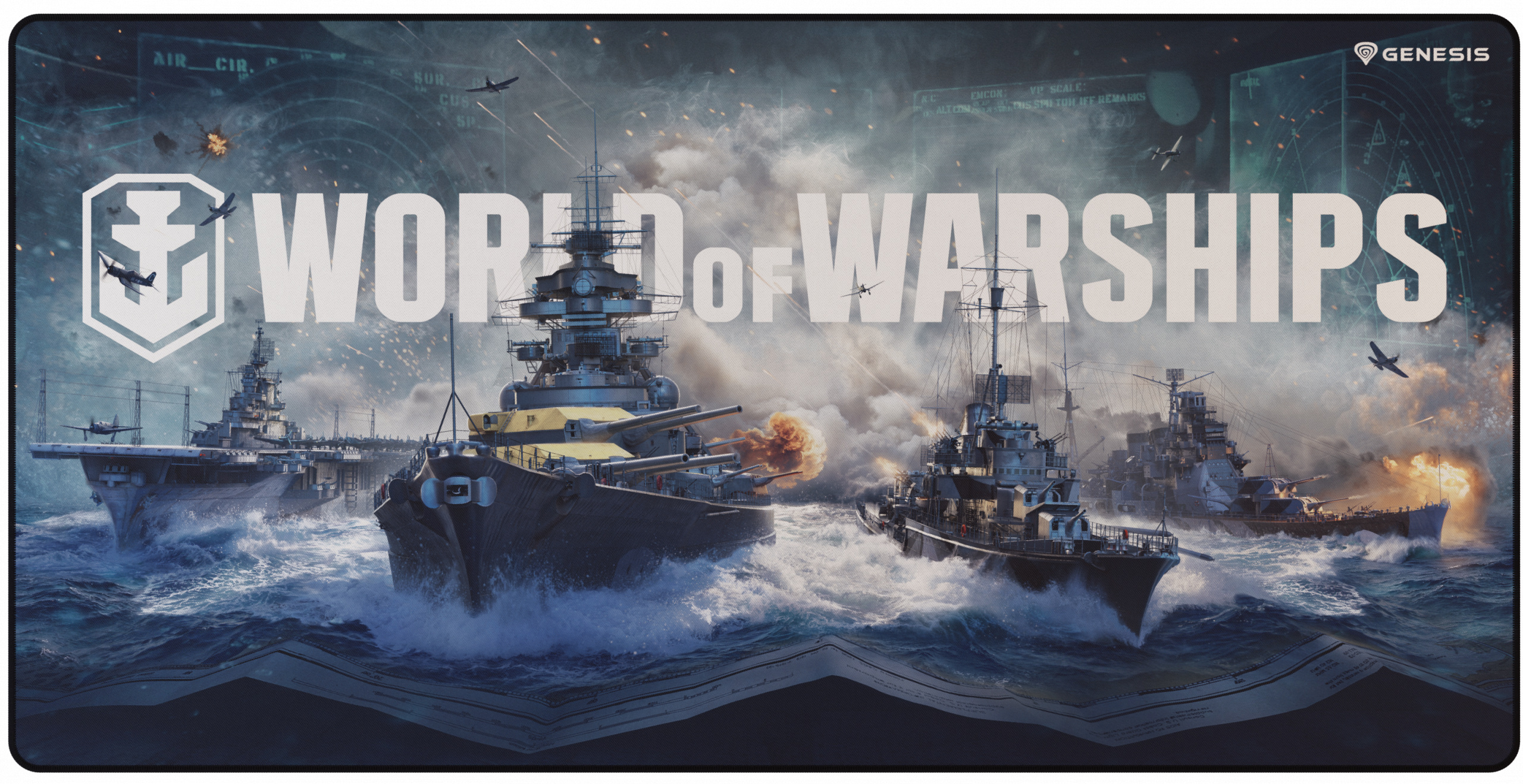 Podkładka pod mysz Genesis Carbon 500 Maxi WOWS Armada