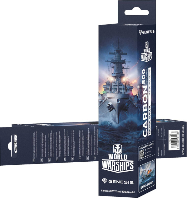 Zdjęcie produktu: Podkładka pod mysz Genesis Carbon 500M WOWS Błyskawica