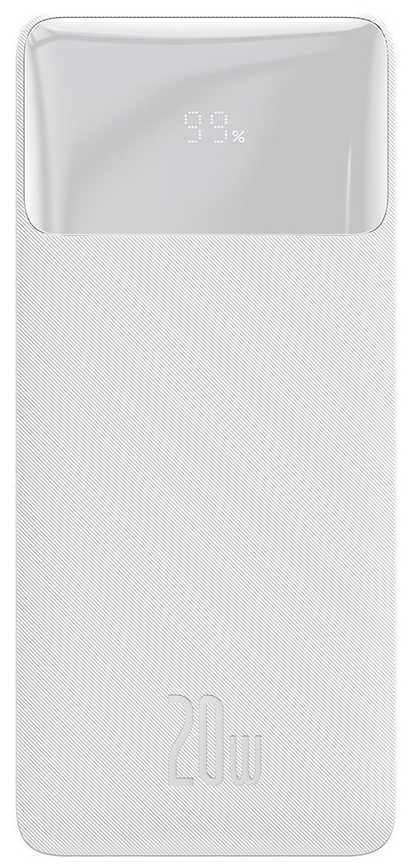 Zdjęcie produktu: Powerbank Baseus Bipow 30000mAh, 2xUSB, USB TYP-C, 20W - biały (PPDML-N02)