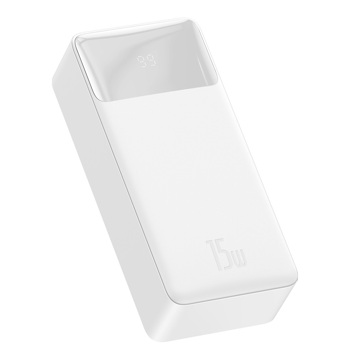 Powerbank Baseus Bipow 30000mAh, 2xUSB, USB TYP-C, 15W - biały (PPDML-K02)