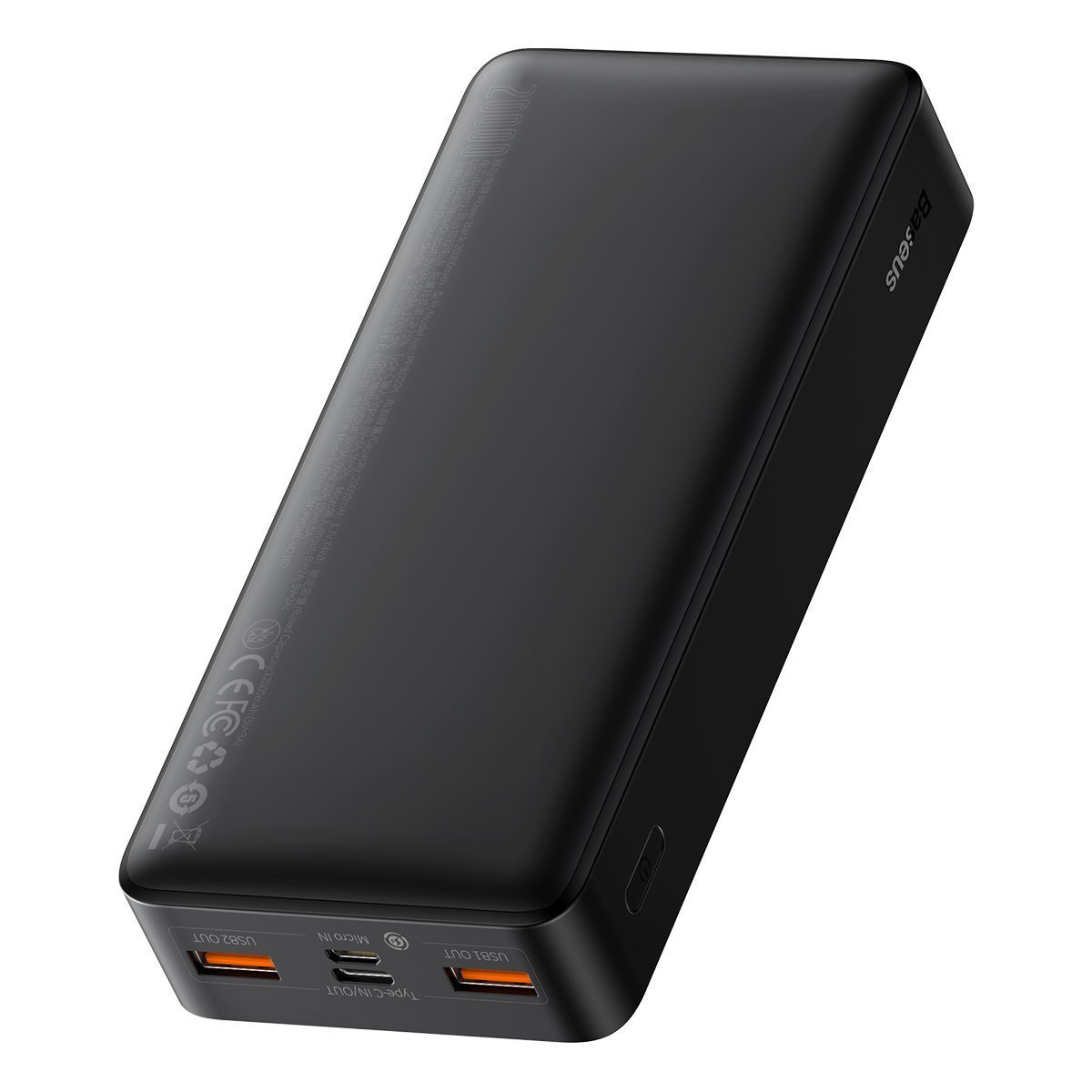 Powerbank Baseus Bipow 20000mAh, 2xUSB, USB TYP-C, 20W - czarny (PPDML-M01) Powerbank Baseus Bipow 20000mAh, 2xUSB, USB TYP-C, 20W - czarny (PPDML-M01)