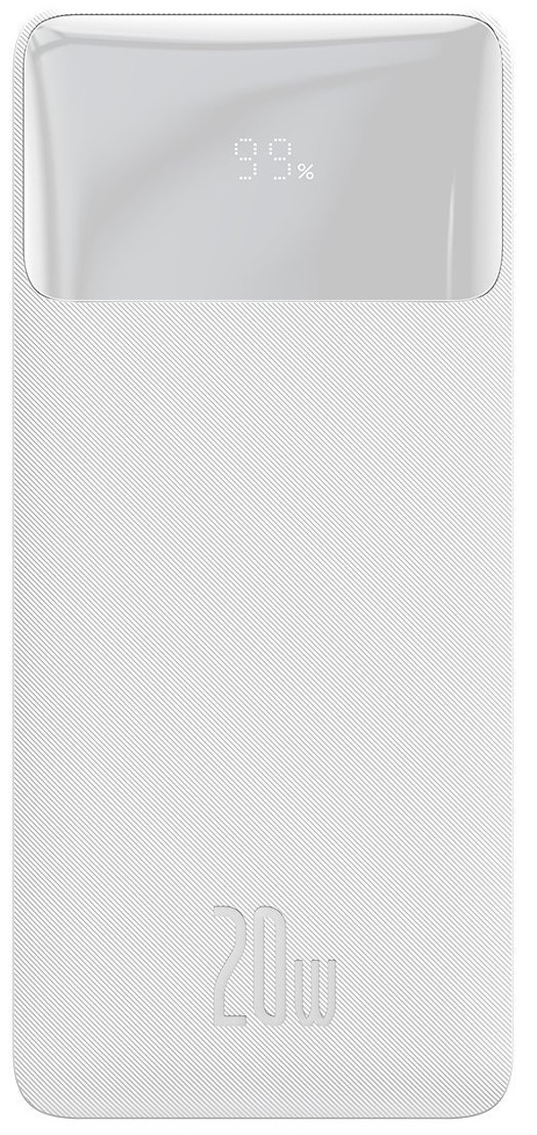 Zdjęcie produktu: Powerbank Baseus Bipow 20000mAh, 2xUSB, USB TYP-C, 20W - biały (PPDML-M02)