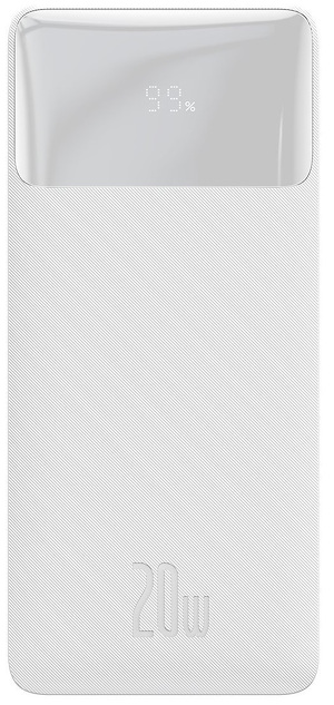 Miniatura produktu: Powerbank Baseus Bipow 20000mAh, 2xUSB, USB TYP-C, 20W - biały (PPDML-M02)