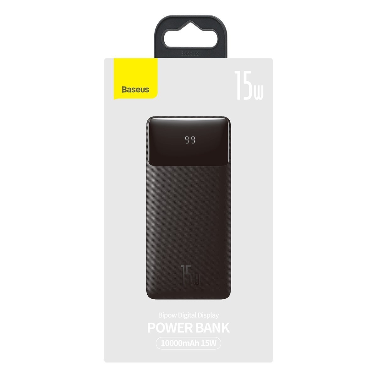 Powerbank Baseus Bipow 10000mAh, 2xUSB, USB TYP-C, 15W - czarny (PPDML-I01)