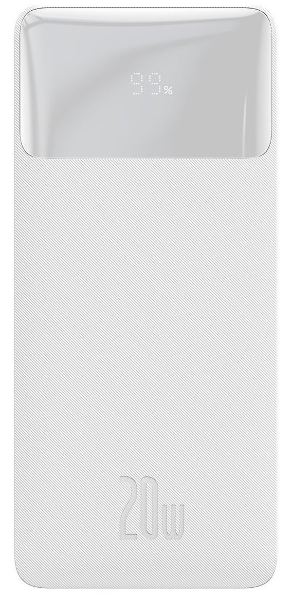 Zdjęcie produktu: Powerbank Baseus Bipow 10000mAh, 2xUSB, USB TYP-C, 20W - biały (PPDML-L02)