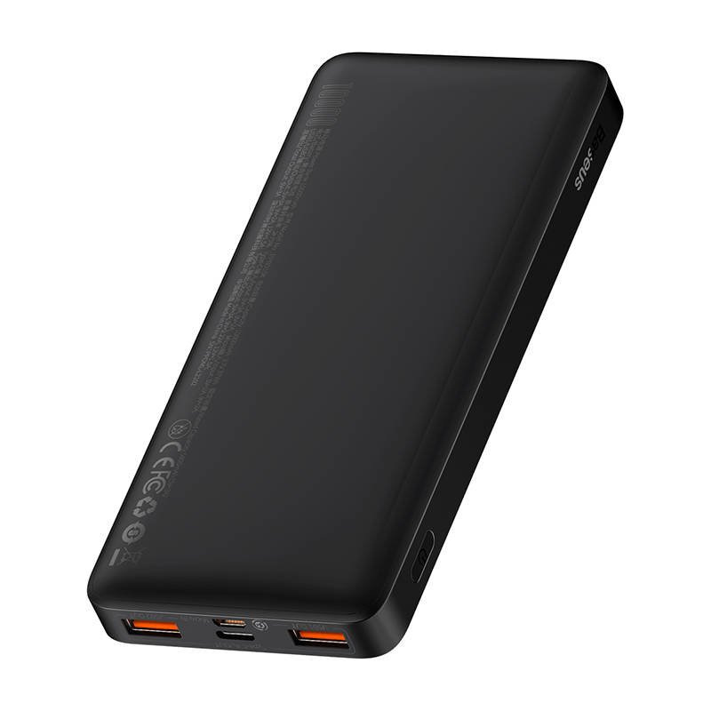 Powerbank Baseus Bipow 10000mAh, 2xUSB, USB TYP-C, 20W - czarny (PPDML-L01)