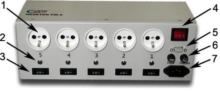 Miniatura produktu: Reseter 5x 220V 3-stany pracy