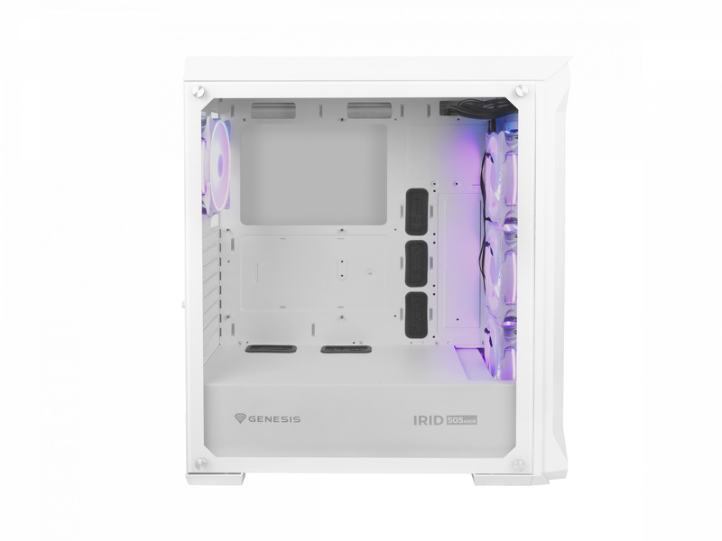 Zdjęcie produktu: Obudowa do komputera Genesis IRID 505 ARGB Biała (NPC-1872) Zdjęcie produktu: Obudowa do komputera Genesis IRID 505 ARGB Biała (NPC-1872)