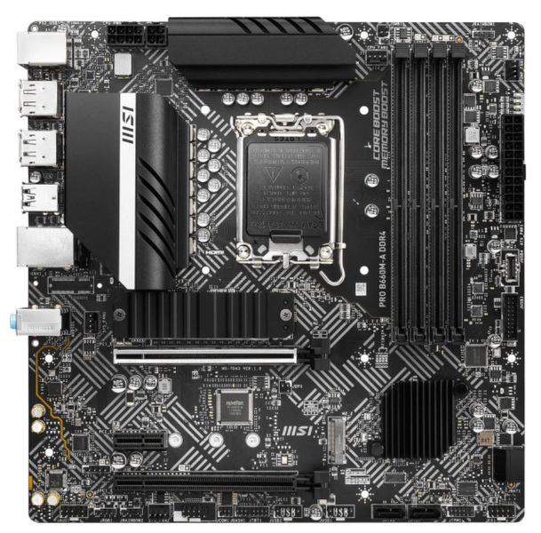 Zdjęcie produktu: Płyta główna MSI PRO B660M-A DDR4 LGA1700 Zdjęcie produktu: Płyta główna MSI PRO B660M-A DDR4 LGA1700