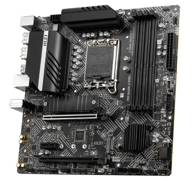 Zdjęcie produktu: Płyta główna MSI PRO B660M-A DDR4 LGA1700 Zdjęcie produktu: Płyta główna MSI PRO B660M-A DDR4 LGA1700