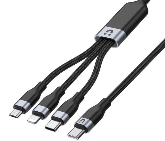 Zdjęcie produktu: Przewód ładujący USB TYP-C 3 w 1 Lightning / USB TYP-C / microUSB Unitek - czarny (C14101BK-1.5M) Zdjęcie produktu: Przewód ładujący USB TYP-C 3 w 1 Lightning / USB TYP-C / microUSB Unitek - czarny (C14101BK-1.5M)