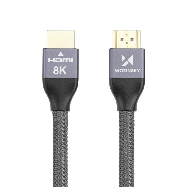 Zdjęcie produktu: Kabel HDMI 2.1 Wozinsky 8K 60 Hz 48 Gbps / 4K 120 Hz / 2K 144 Hz 3m srebrny (WHDMI-30)