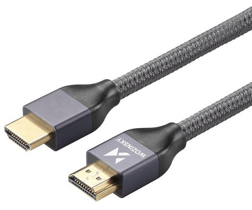 Miniatura produktu: Kabel HDMI 2.1 Wozinsky 8K 60 Hz 48 Gbps / 4K 120 Hz / 2K 144 Hz 3m srebrny (WHDMI-30) Miniatura produktu: Kabel HDMI 2.1 Wozinsky 8K 60 Hz 48 Gbps / 4K 120 Hz / 2K 144 Hz 3m srebrny (WHDMI-30)