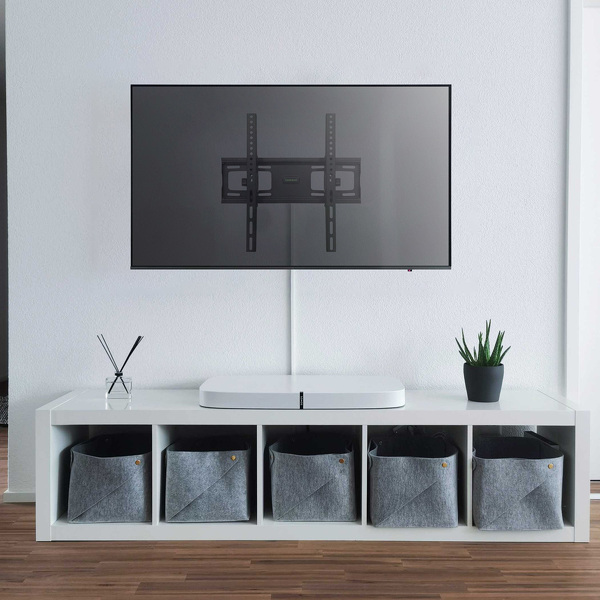 Zdjęcie produktu: Wozinsky uchwyt na telewizor (max 55'' / 45kg) na ścianę z regulacją kąta nachylenia VESA 100x100mm / 400x400mm czarny (WWM-F55)