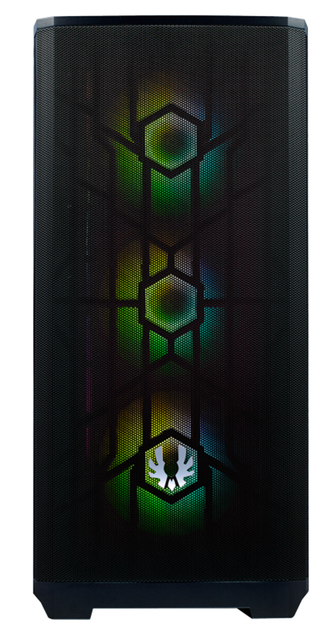 Obudowa do komputera BitFenix Nova Mesh SE TG ARGB, hartowane szkło, czarna