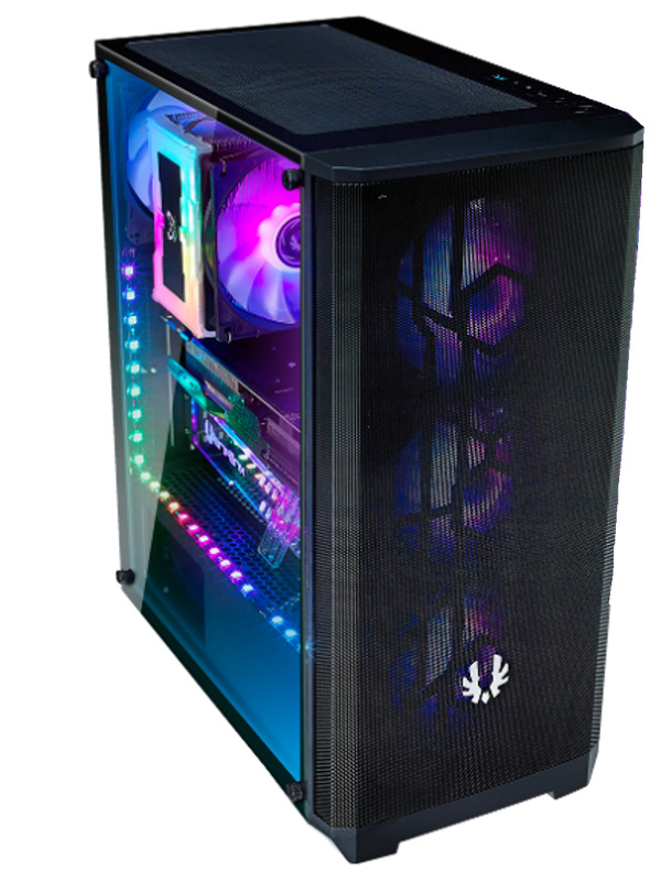 Zdjęcie produktu: Obudowa do komputera BitFenix Nova Mesh SE TG ARGB, hartowane szkło, czarna