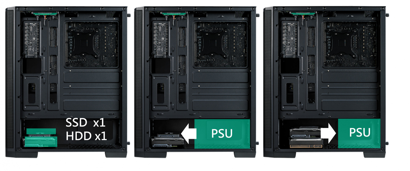 Zdjęcie produktu: Obudowa do komputera BitFenix Nova Mesh SE TG ARGB, hartowane szkło, czarna