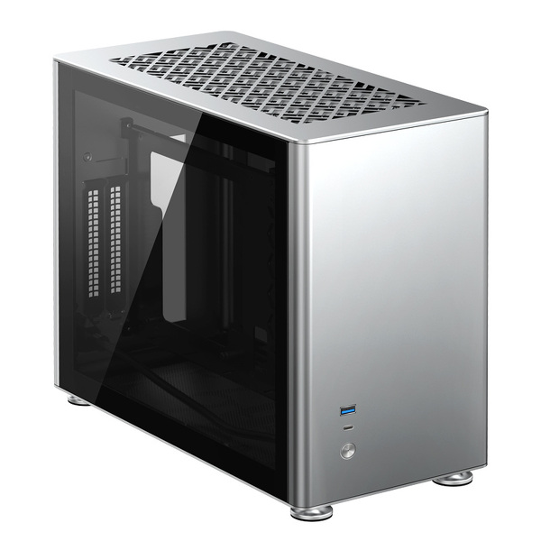 Zdjęcie produktu: Obudowa do komputera Jonsbo A4 ITX, hartowane szkło srebrna
