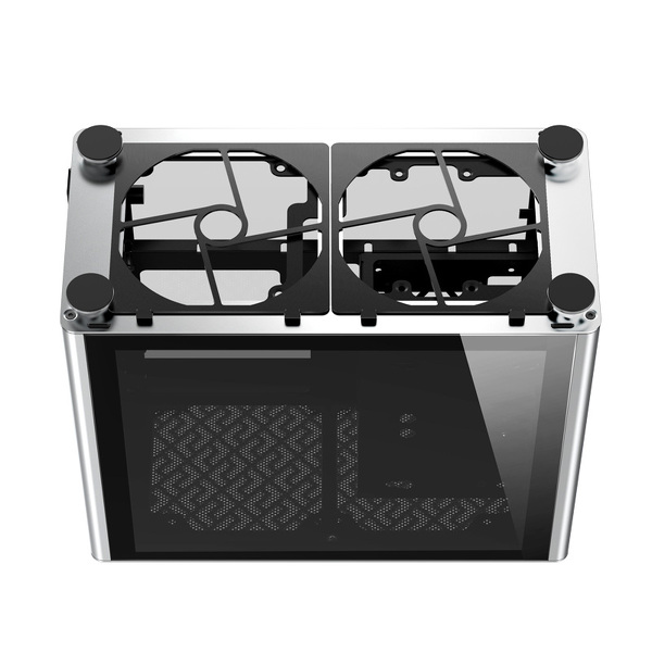 Zdjęcie produktu: Obudowa do komputera Jonsbo A4 ITX, hartowane szkło srebrna