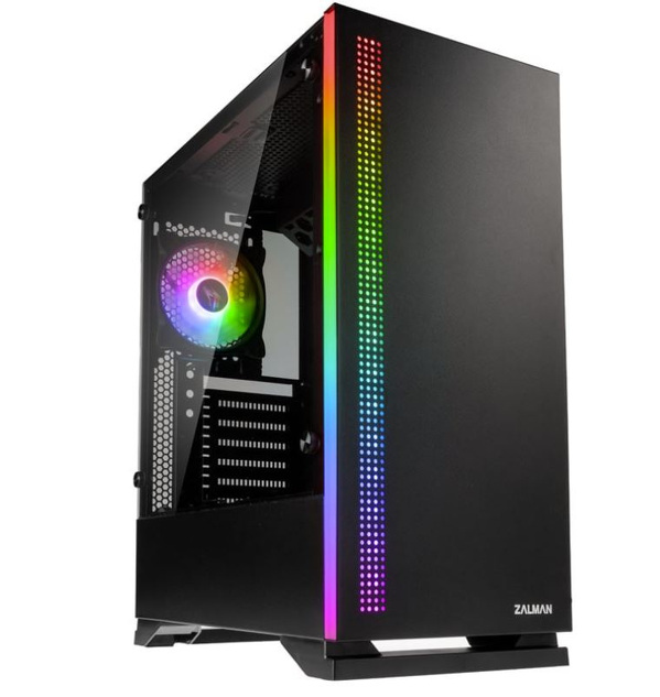 Zdjęcie produktu: Obudowa do komputera Zalman S5 Midi-Tower, hartowane szkło czarna