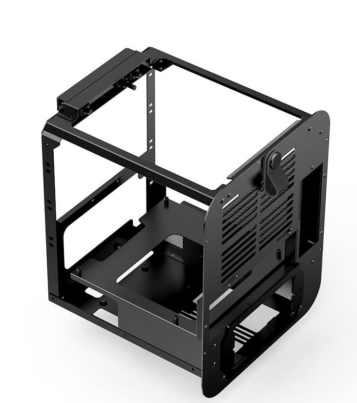 Obudowa do komputera Jonsplus BO 100 ITX, hartowane szkło czarna