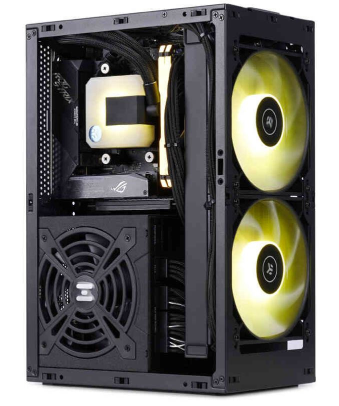 Obudowa do komputera Ssupd Meshlicious Full Mesh PCIE 4.0 Edition Mini-ITX czarna Obudowa do komputera Ssupd Meshlicious Full Mesh PCIE 4.0 Edition Mini-ITX czarna