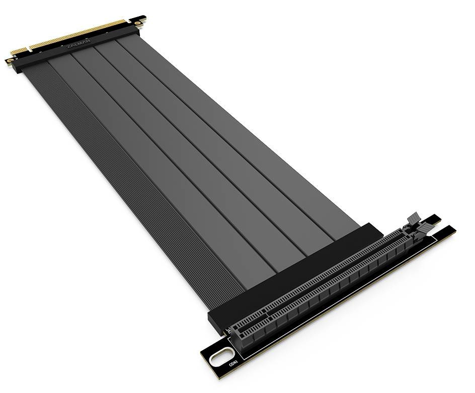 Zalman Riser płaski kabel PCI-E 4.0 x16, 90 stopni, 22cm czarny