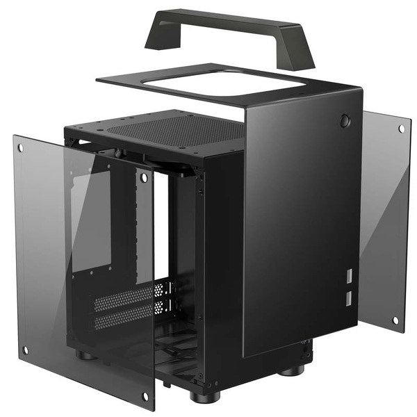 Zdjęcie produktu: Obudowa do komputera Jonsbo T8 Mini-ITX, hartowane szkło czarna