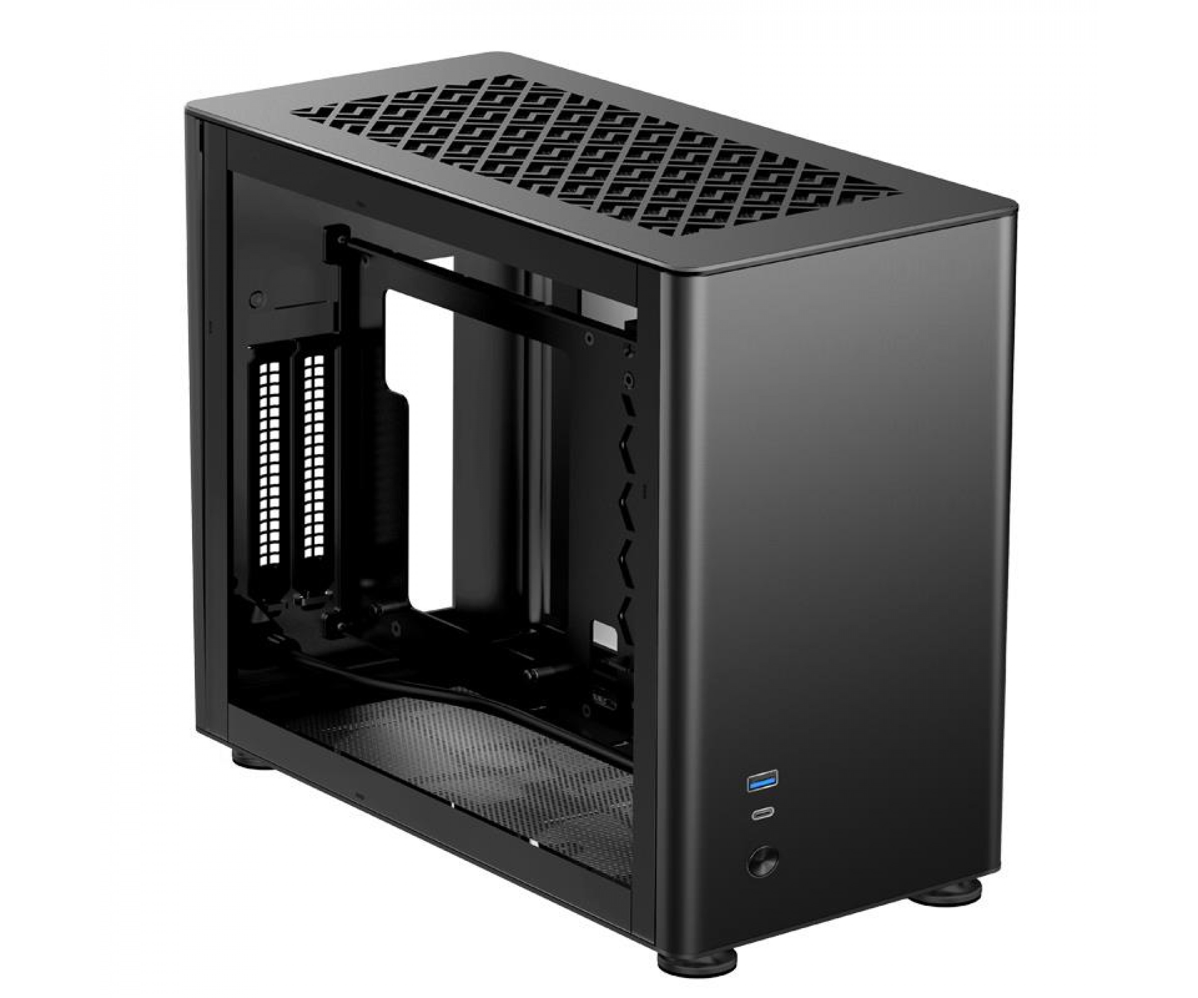 Obudowa do komputera Jonsbo A4 ITX, hartowane szkło czarna Obudowa do komputera Jonsbo A4 ITX, hartowane szkło czarna