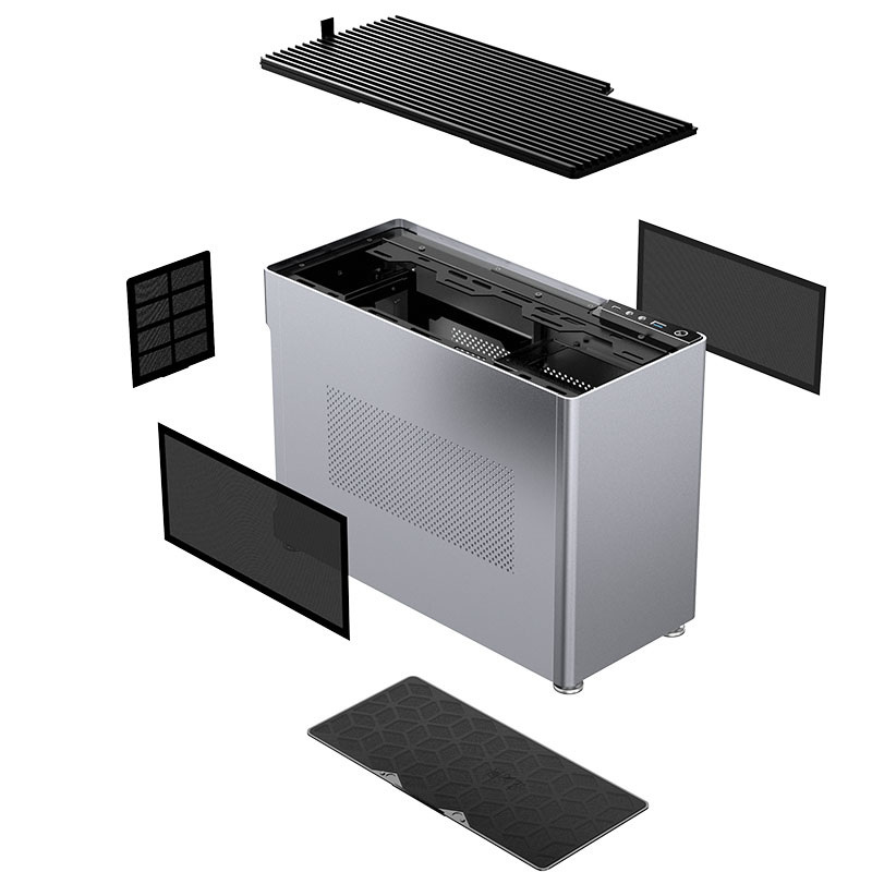 Obudowa do komputera Jonsplus i100 Pro ITX srebrna