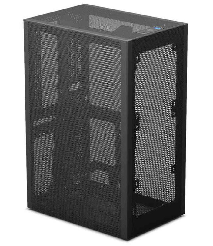 Obudowa do komputera Ssupd Meshlicious ITX, hartowane szkło, czarna