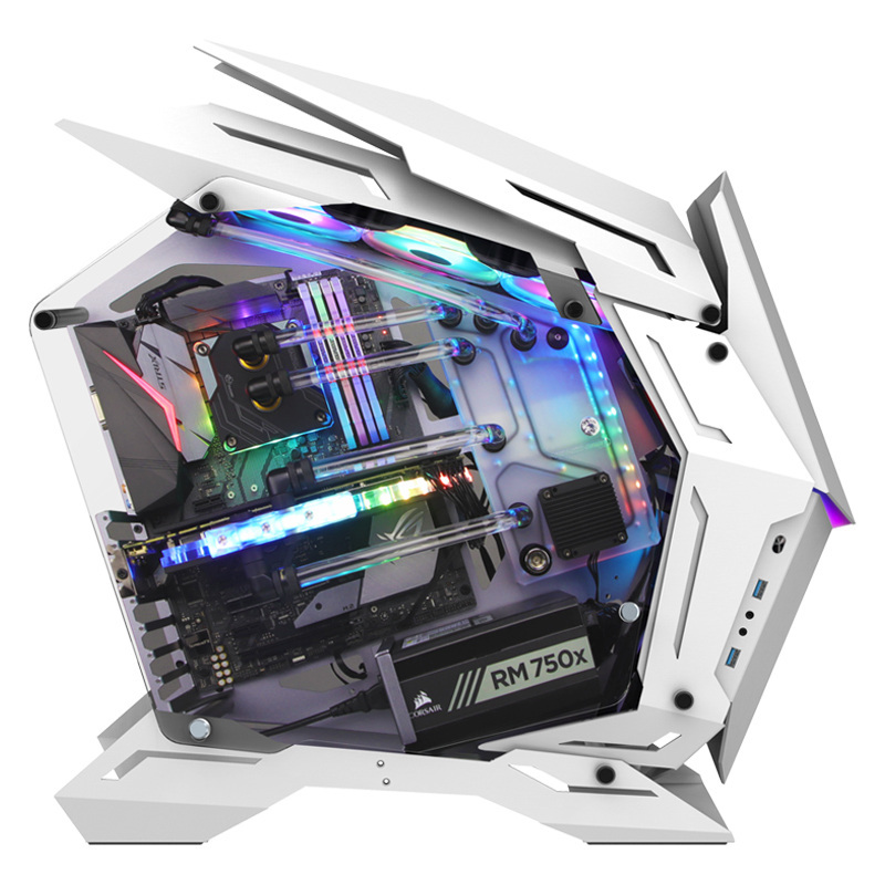 Obudowa do komputera Jonsbo MOD3 Big-Tower Showcase, hartowane szkło biała Obudowa do komputera Jonsbo MOD3 Big-Tower Showcase, hartowane szkło biała