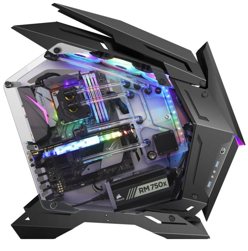 Obudowa do komputera Jonsbo MOD3 Big-Tower Showcase, hartowane szkło czarna