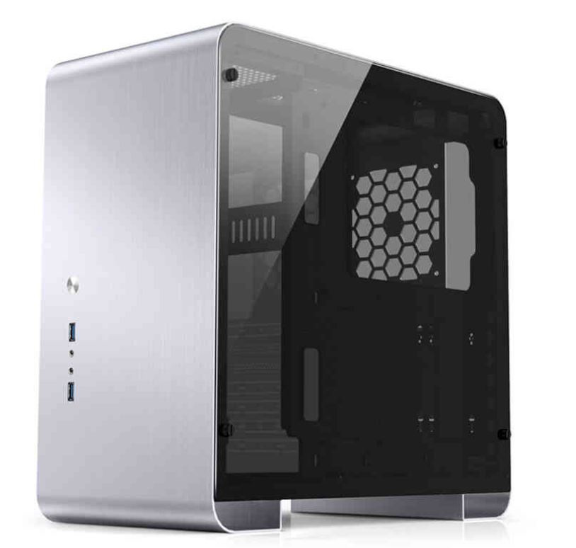 Obudowa do komputera Jonsbo U4 Plus Midi-Tower, hartowane szkło srebrna