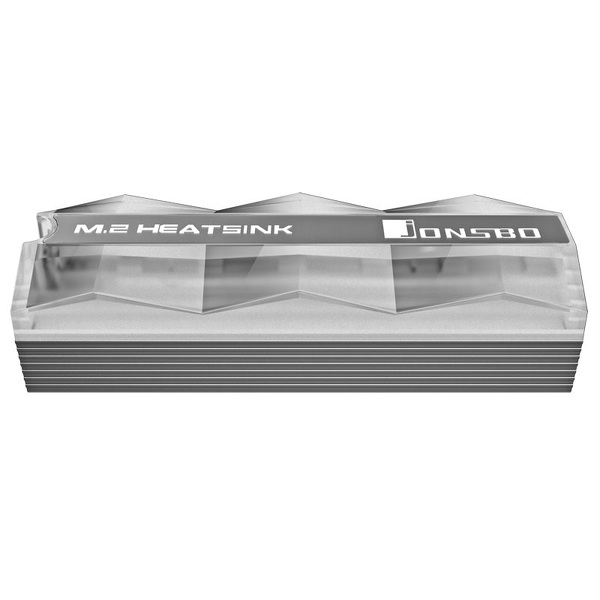 Zdjęcie produktu: Radiator na dysk Jonsbo M.2-2 Mirage Edition M.2 SSD, ARGB szary