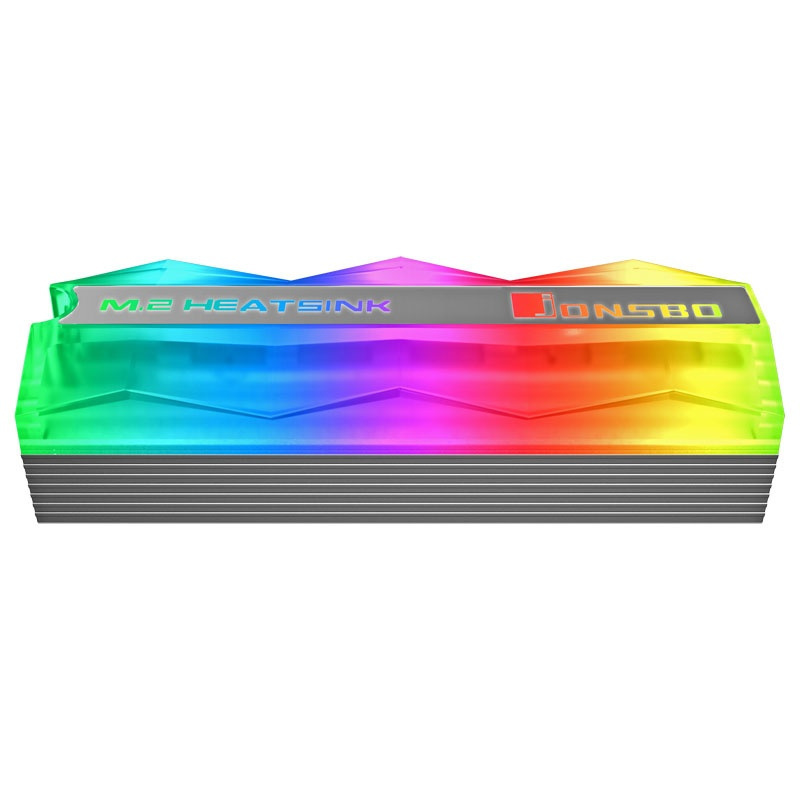Radiator na dysk Jonsbo M.2-2 Mirage Edition M.2 SSD, ARGB szary