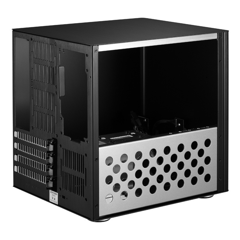 Obudowa do komputera Jonsbo V4 Micro-ATX Cube- czarna