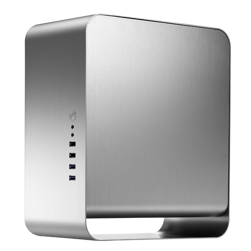 Obudowa do komputera Jonsbo UMX1 Plus Window ITX, hartowane szkło srebrna