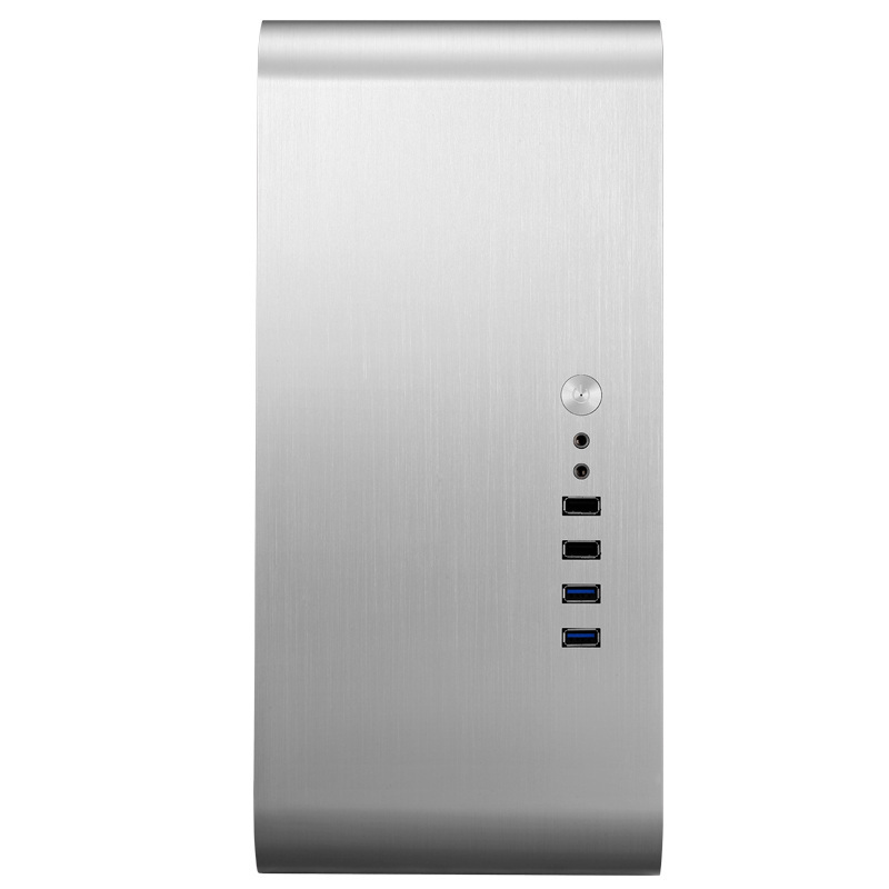 Obudowa do komputera Jonsbo UMX1 Plus Window ITX, hartowane szkło srebrna