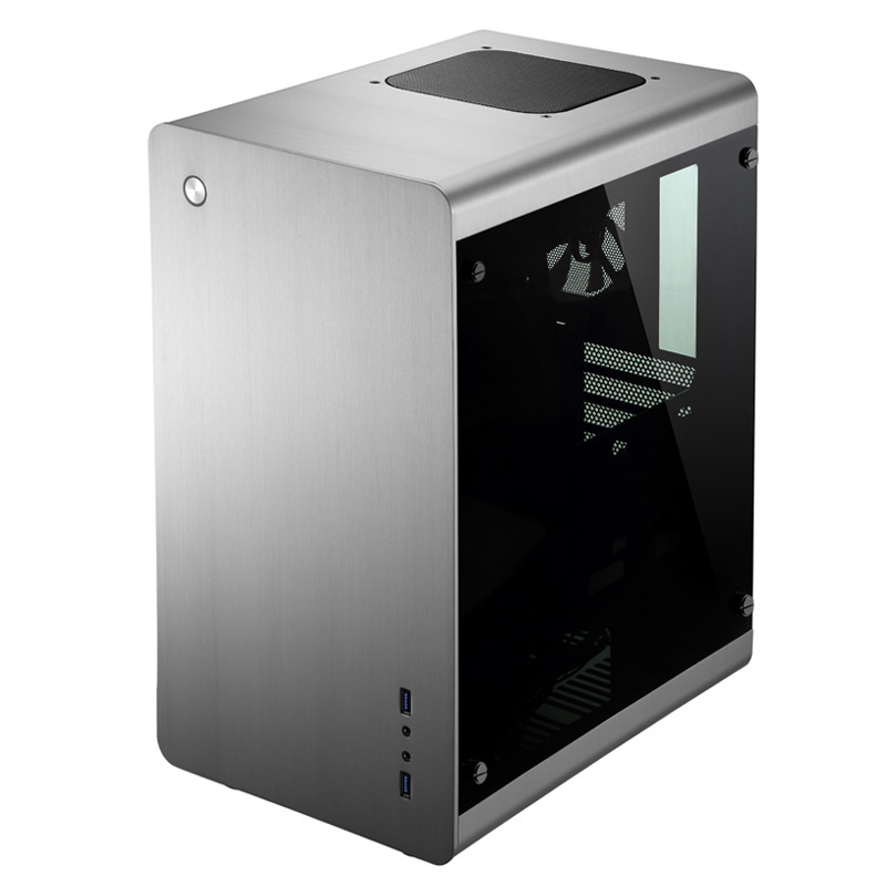 Obudowa do komputera Jonsbo RM3 Micro-ATX, hartowane szkło srebrna
