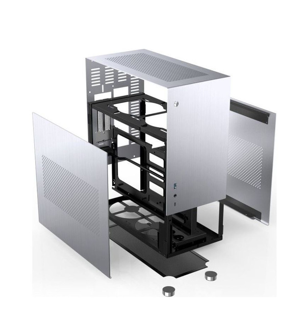 Zdjęcie produktu: Obudowa do komputera Jonsbo V10 ITX, hartowane szkło srebrna