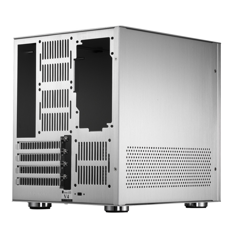 Obudowa do komputera Jonsbo V4 Micro-ATX Cube- srebrna Obudowa do komputera Jonsbo V4 Micro-ATX Cube- srebrna