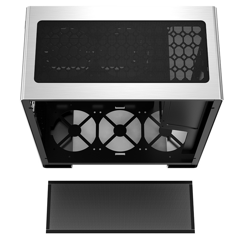 Obudowa do komputera Jonsbo U5 Midi-Tower, hartowane szkło srebrna Obudowa do komputera Jonsbo U5 Midi-Tower, hartowane szkło srebrna