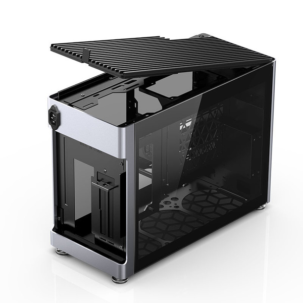 Zdjęcie produktu: Obudowa do komputera Jonsplus i100 Pro ITX, hartowane szkło srebrna Zdjęcie produktu: Obudowa do komputera Jonsplus i100 Pro ITX, hartowane szkło srebrna