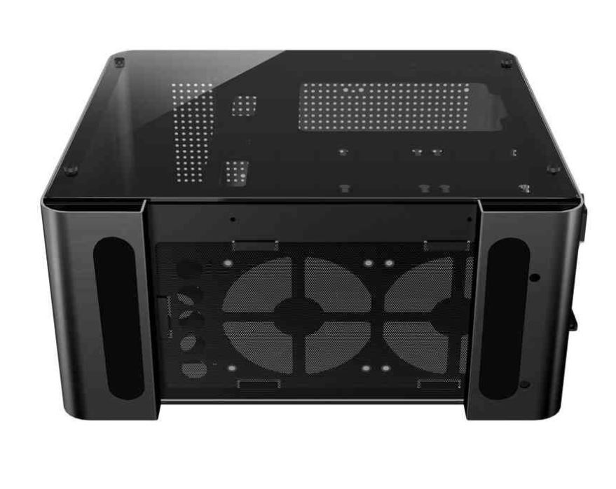 Obudowa do komputera Jonsbo U4 Plus Midi-Tower, hartowane szkło czarna